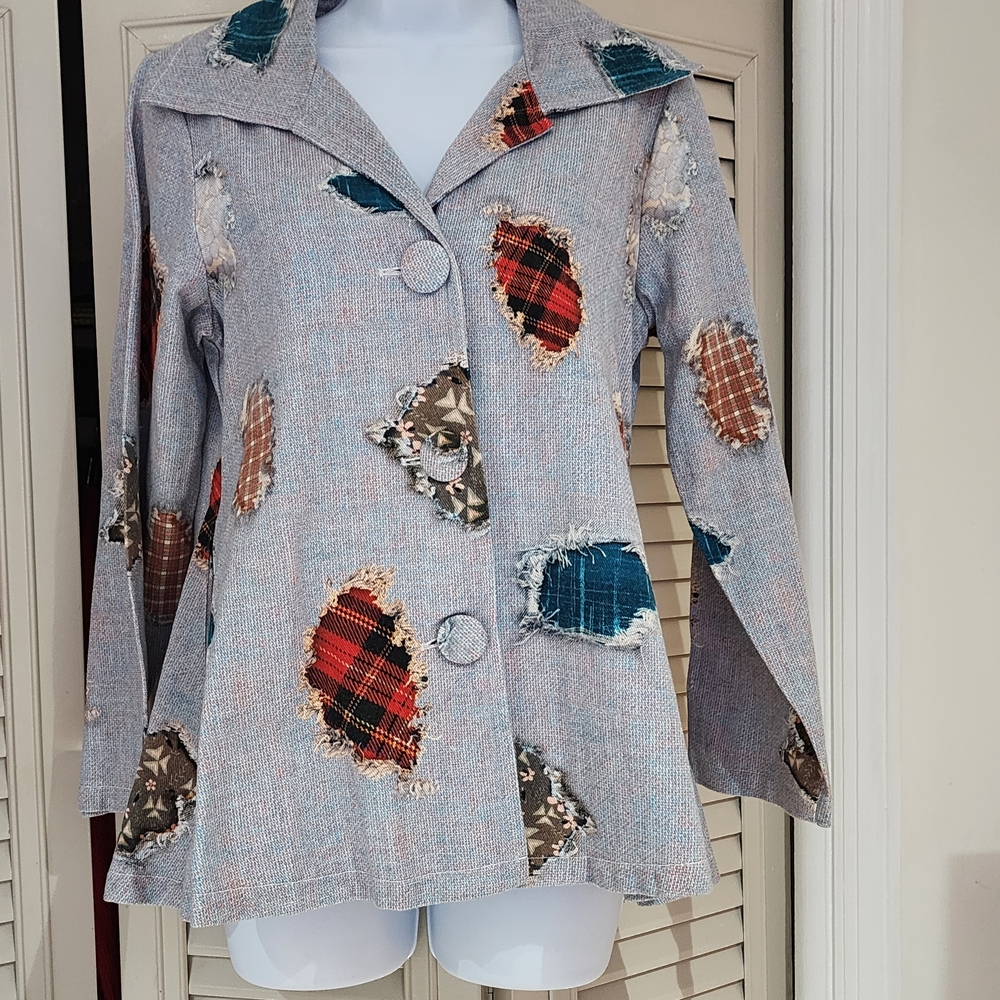 Radzoli Multicolor Patchwork Jacket - Picture 2 of 7